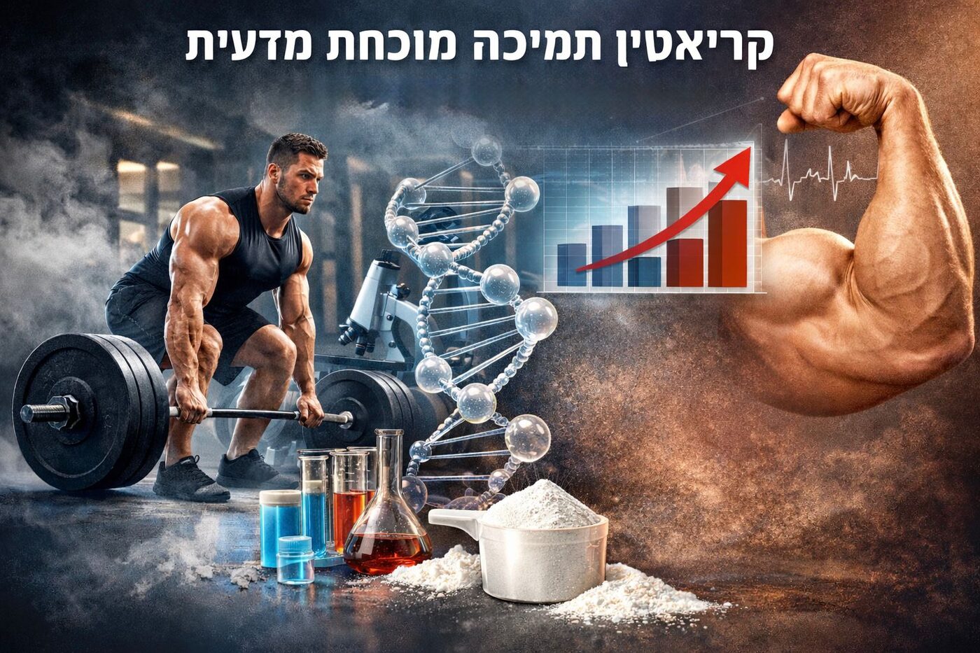 INZYMO Creatine Monohydrate – תמיכה מוכחת מדעית בכוח, ביצועים ומסת שריר